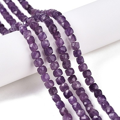 Natural Lepidolite Beads Strands G-N342-138A-1