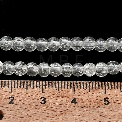 Crackle Glass Beads Strands X-CCG-Q001-4mm-01-1