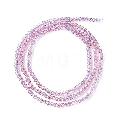 Transparent Glass Beads Strands GLAA-C019-01A-01-1