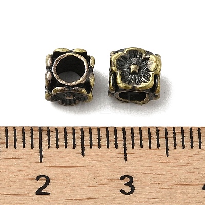 Tibetan Style Rack Plating Brass Beads KK-Q805-45AB-1