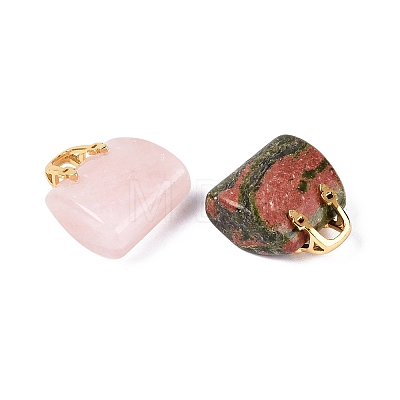 Natural Mixed Stone Pendants G-Q602-01G-1
