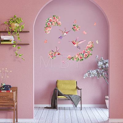 Translucent PVC Self Adhesive Wall Stickers STIC-WH0015-164-1