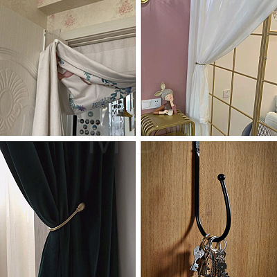 Zinc Alloy U Shape Hook Hangers Curtain SW-TAC0002-07E-1