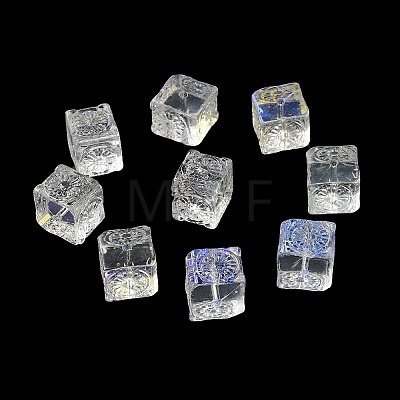 Transparent Glass Beads GLAA-D025-02J-1