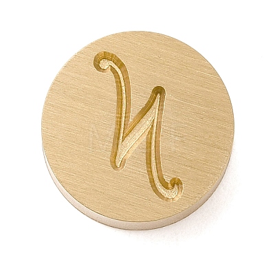 Golden Tone Brass Letter Stamps KK-R005-01N-1