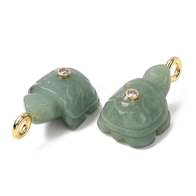 Natural Green Aventurine Carved Pendants G-H357-03G-07-1