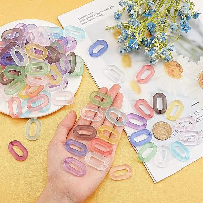 SUPERFINDINGS Transparent Acrylic Linking Rings OACR-FH0001-012-1