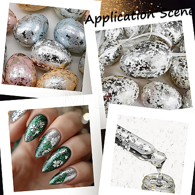 1Pc Foil Nail Art Decorations MRMJ-BBC0001-03B-1