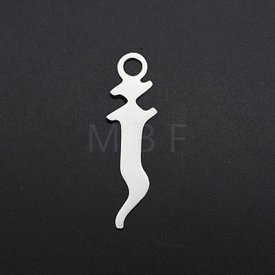 Non-Tarnish 201 Stainless Steel Charms STAS-S105-JA569-J-1