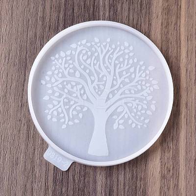 Tree of Life DIY Silicone Coaster Molds DIY-E073-03A-1