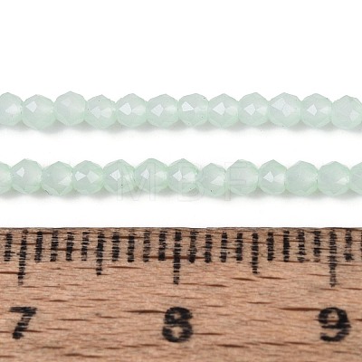 Imitation Jade Glass Beads Strands GLAA-T028-2mm-11G-1