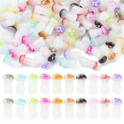 100Pcs Opaque Glass Beads GLAA-CJ0002-01-1