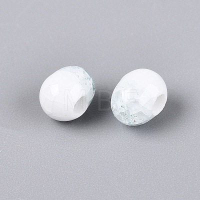 Handmade Crackle Porcelain Beads PORC-Q008-06A-01-1