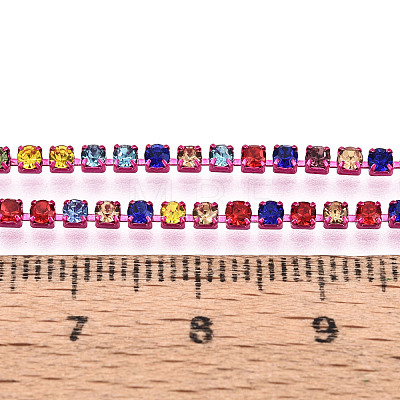 Iron Rhinestone Cup Chains CH-T007-02A-06-1