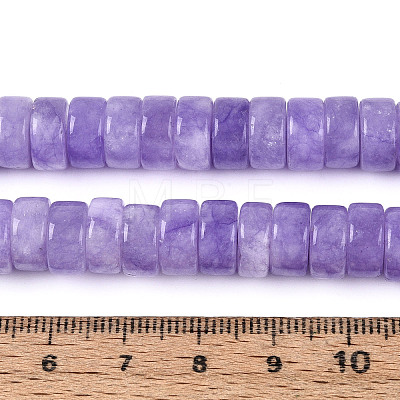 Dyed Natural White Jade Beads Strands G-T143-17F-1