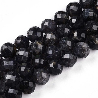 Natural Cordierite/Iolite/Dichroite Beads Strands G-S345-10mm-27-1