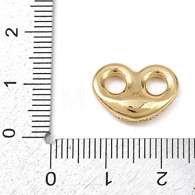 Brass Micro Pave Clear Cubic Zirconia Links Connector Charms LS-KK-K413-06G-1
