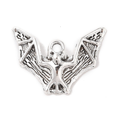 Tibetan Style Alloy Bat Pendants TIBEP-Q043-255-RS-1