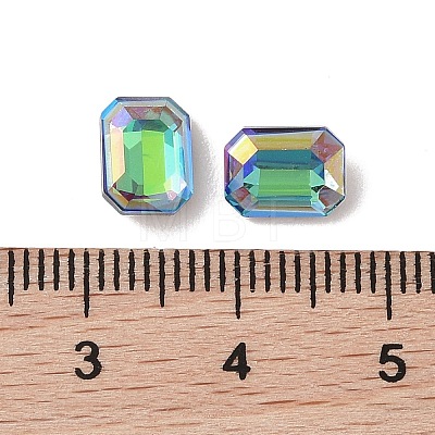 Glass Rhinestone Cabochons RGLA-L029-03B-SPLA-1