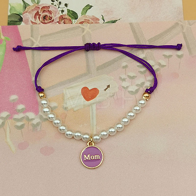 Mother's Day Alloy Enamel Charm Bracelets FS-WGE9C02-03-1