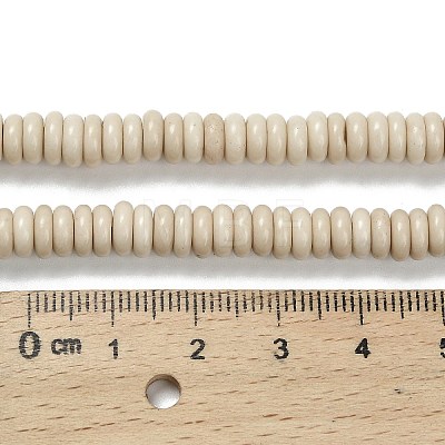 Natural Fossil Beads Strands G-Q159-B34-01-1