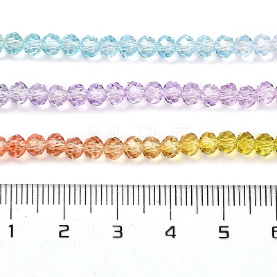 Transparent Painted Glass Beads Strands DGLA-A034-T4mm-A12-1