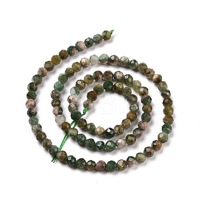 Natural Fuchsite Beads Strands G-C009-A02-1