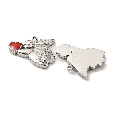 304 Stainless Steel Enamel Charms STAS-L022-164P-1