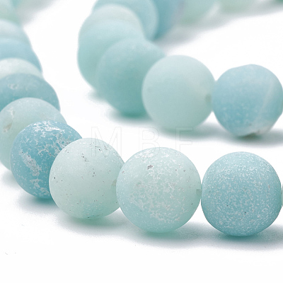 Natural Amazonite Beads Strands X-G-T106-190-1