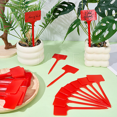 50Pcs Plastic Plant Labels FIND-SP0005-64C-1