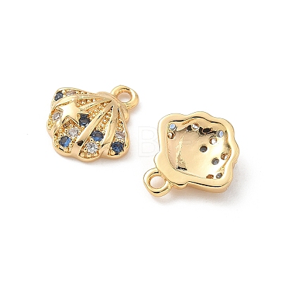 Brass Micro Pave Cubic Zirconia Charms X-KK-C099-01D-G-1