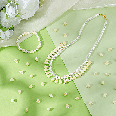 150Pcs Dyed Synthetic Coral Beads CORA-PH0001-02B-1