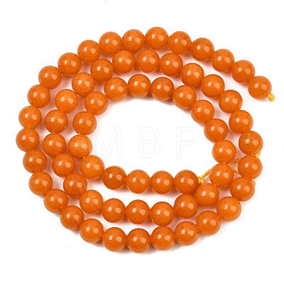 Dyed Natural White Jade Beads Strands GG-CBAD029-A08-6mm-1