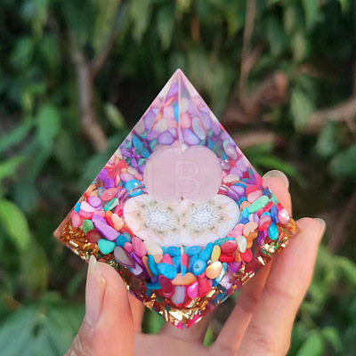 Orgonite Pyramid Resin Energy Generators PW-WG50D47-02-1