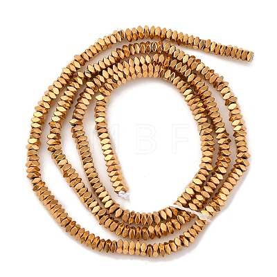 Electroplated Synthetic Non-magnetic Hematite Beads Strands G-H027-A01-01-1