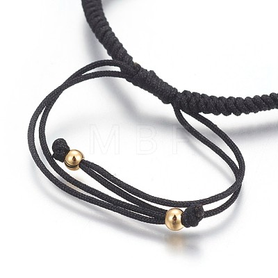 Nylon Cord Braided Bead Bracelets Making X-BJEW-F360-F08-1