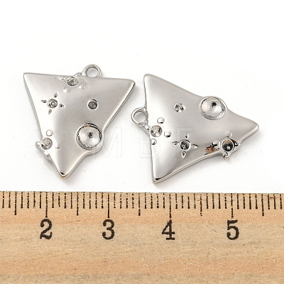 Non-Tarnish 304 Stainless Steel Pendant Rhinestone Settings STAS-P356-06P-1