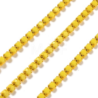 Iron Rhinestone Glass Cup Chain CH-U001-01W-1