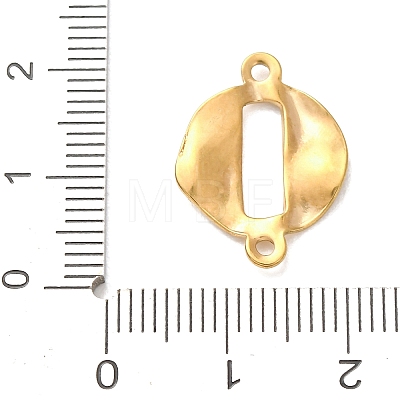 304 Stainless Steel Textured Links Connector Charms STAS-K302-02C-G-1