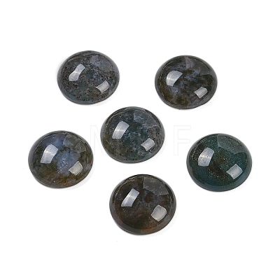 Natural Indian Agate Cabochons G-T020-18mm-38-1