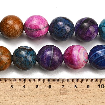 Natural Dragon Veins Agate Beads Strands GG-L001-L01-02G-1