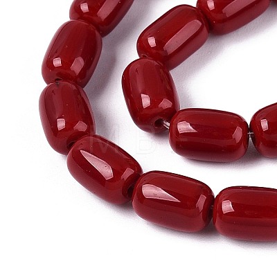 Opaque Glass Beads Strands GLAA-T028-14P-A03-1