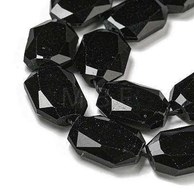 Natural Obsidian Beads Strands G-P544-B03-01-1