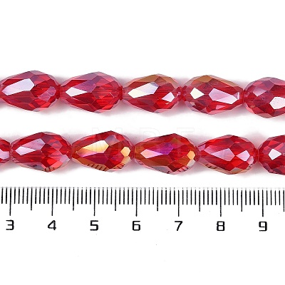 Transparent Electroplate Glass Beads Strands LS-EGLA-N013-T10mm-B12-1
