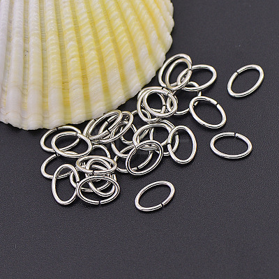 Non-Tarnish 304 Stainless Steel Open Jump Rings STAS-L236-07P-1
