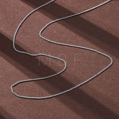 1.2MM Brass Twisted Chain Necklaces NJEW-D302-64P-1