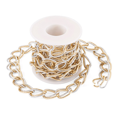 2M Aluminium Double Curb Chains CHA-TA0001-40-1