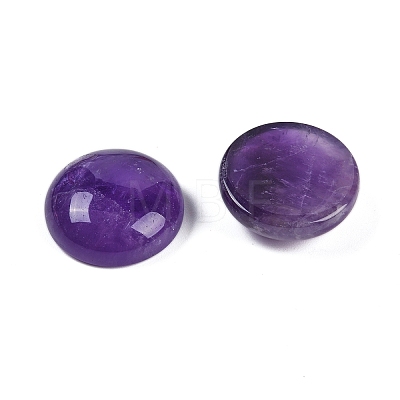 Natural Amethyst Cabochons G-T020-18mm-41-1