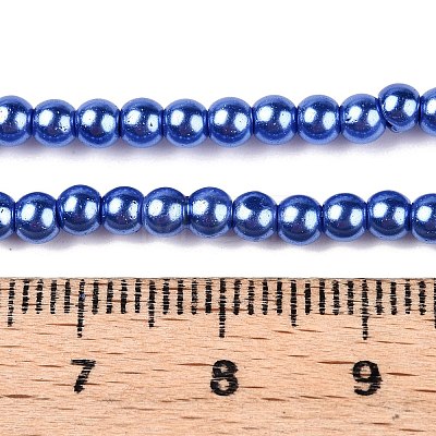 Baking Painted Glass Pearl Bead Strands X-HY-Q003-3mm-28-1