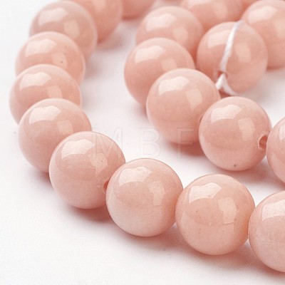 Natural Mashan Jade Round Beads Strands X-G-D263-10mm-XS22-1
